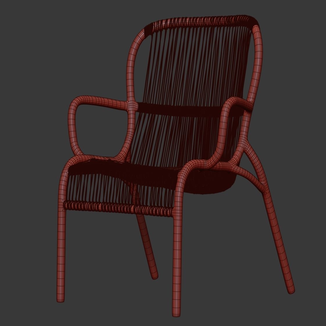 Vincent Sheppard Loop dining chair  3D model_7