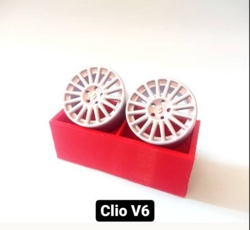 Renault Clio V6 Wheels 3D print model_2