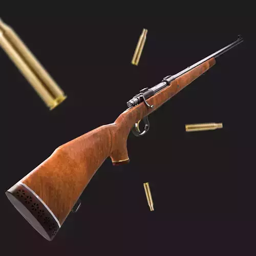 Winchester Rifle - Parker Hale Model 1200 Free low-poly 3D model