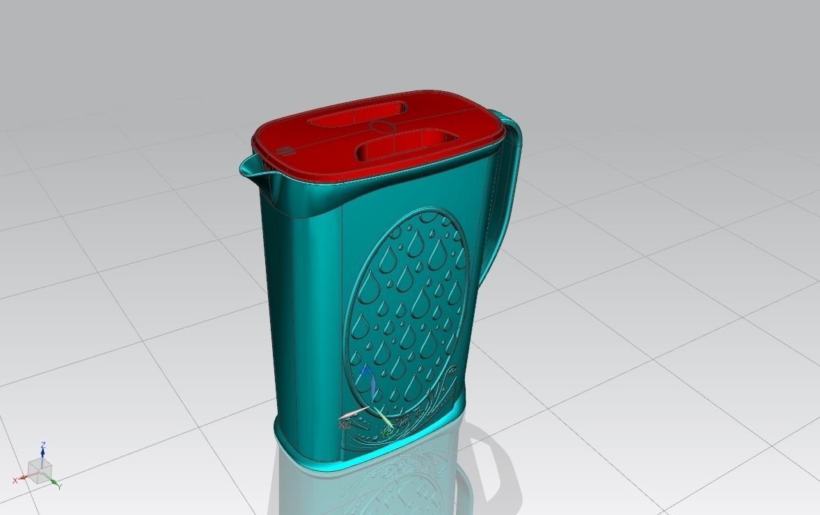  Plastic jug 3D print model_1