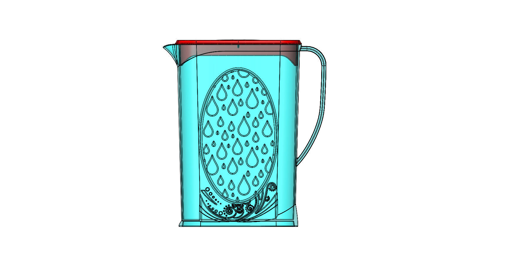  Plastic jug 3D print model_3