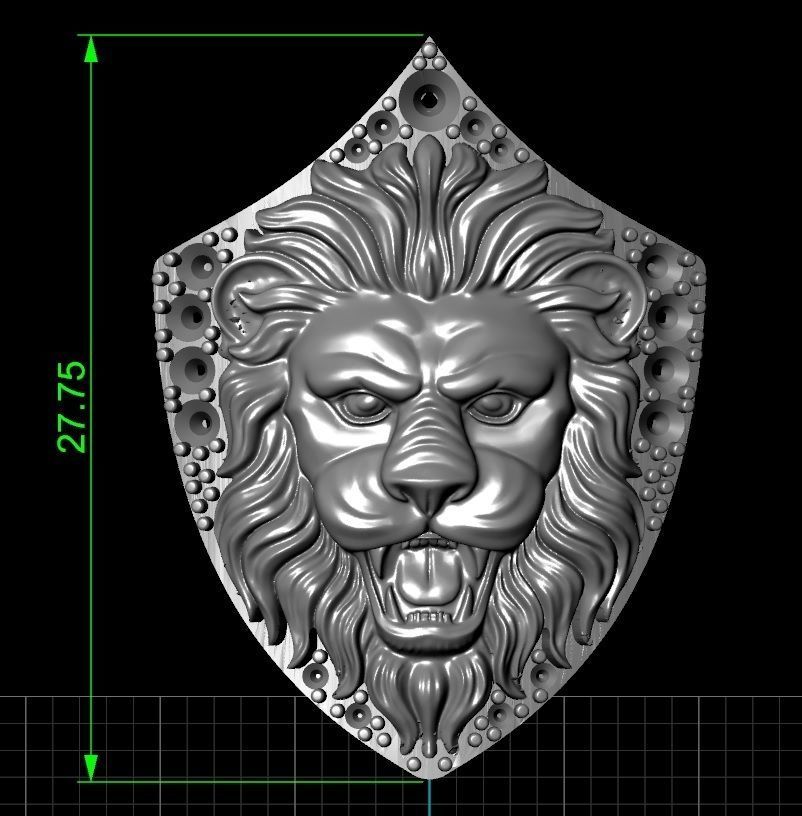 Ring lion jewelry Modeljavaher  3D print model_4