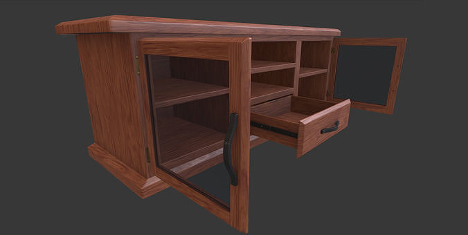 Tv Stand Low-poly 3D model