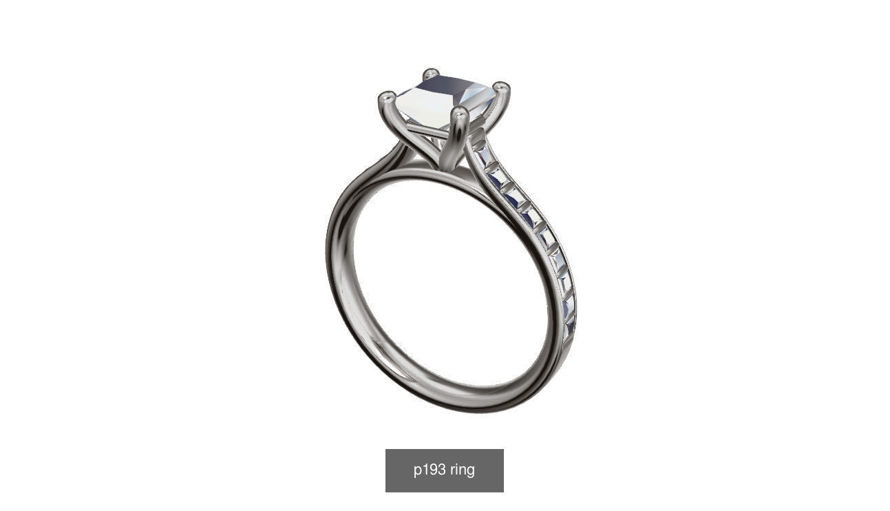engagement ring 3D Model Collection_1