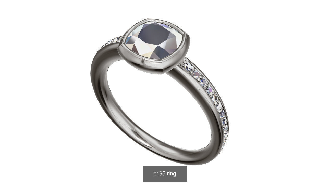 engagement ring 3D Model Collection_3