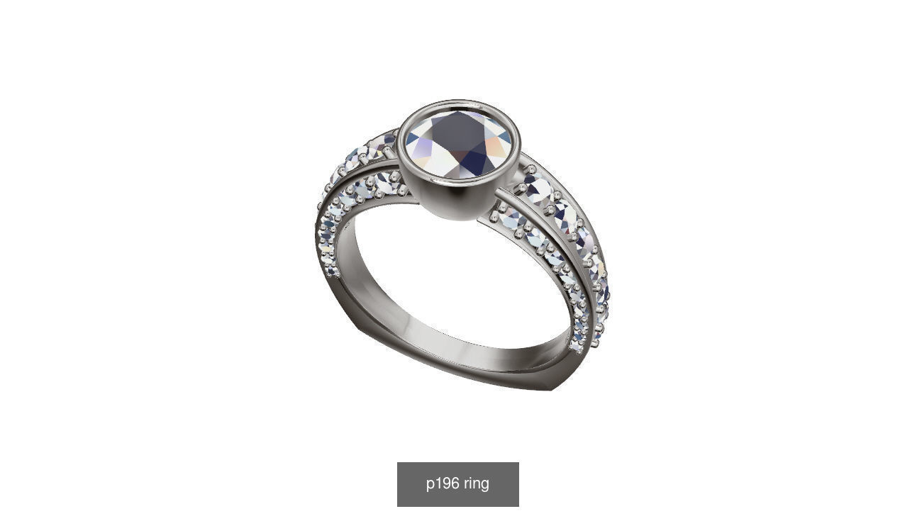 engagement ring 3D Model Collection_4