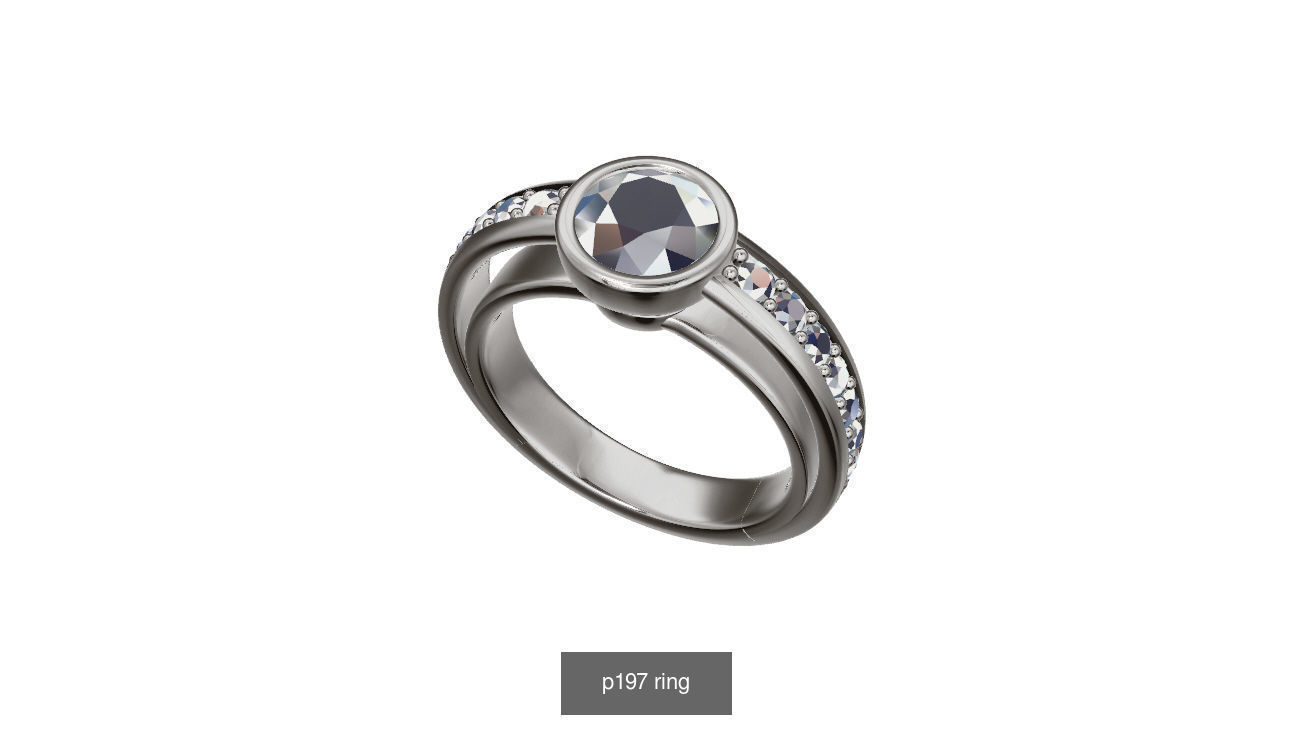 engagement ring 3D Model Collection_5