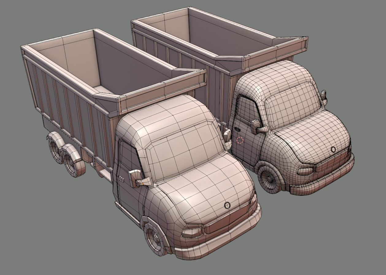 17 Low Poly Stylized Vehicles 3D Model Collection_29