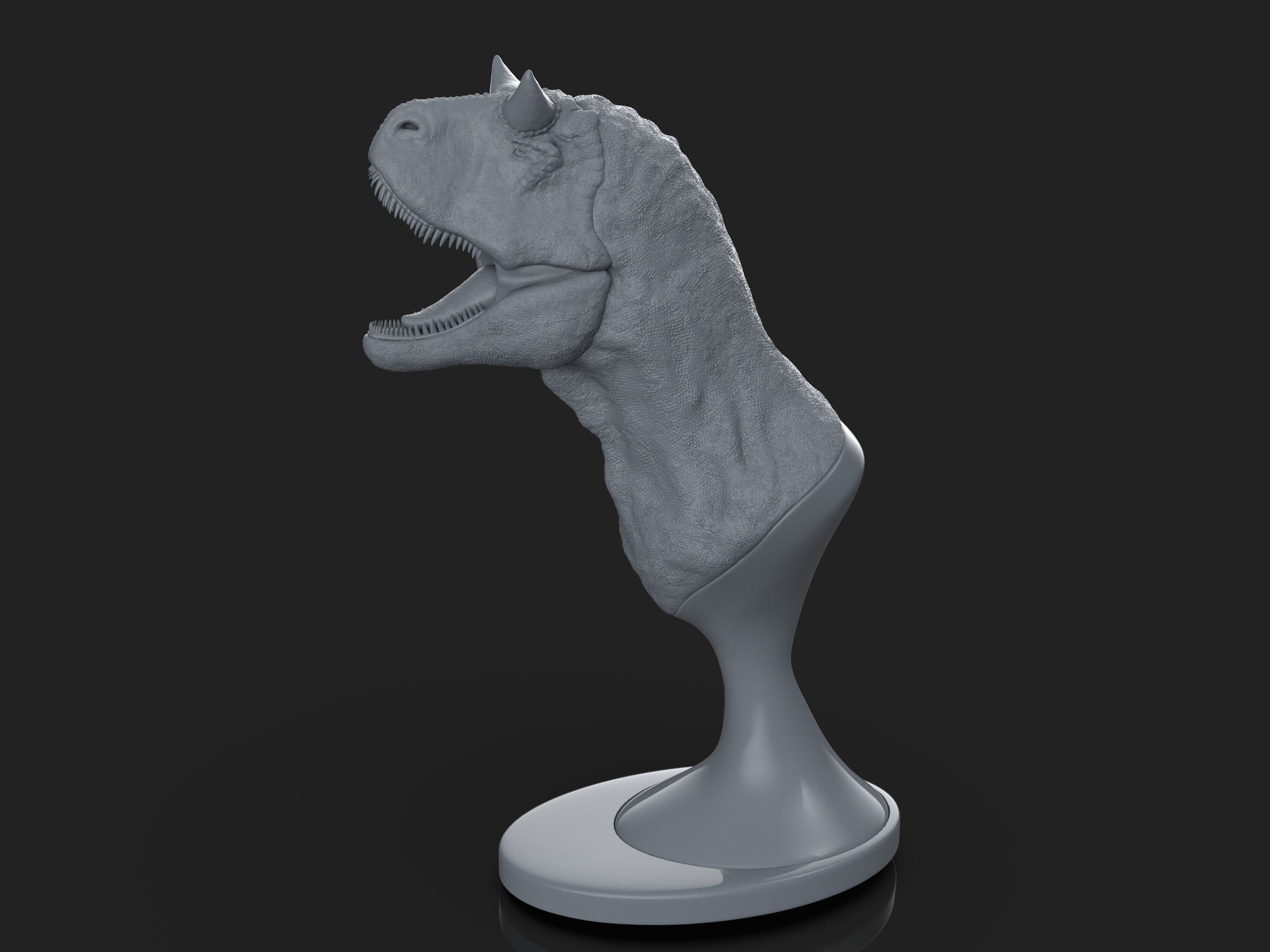 CARNOTAURUS t - rex head 3D model_3