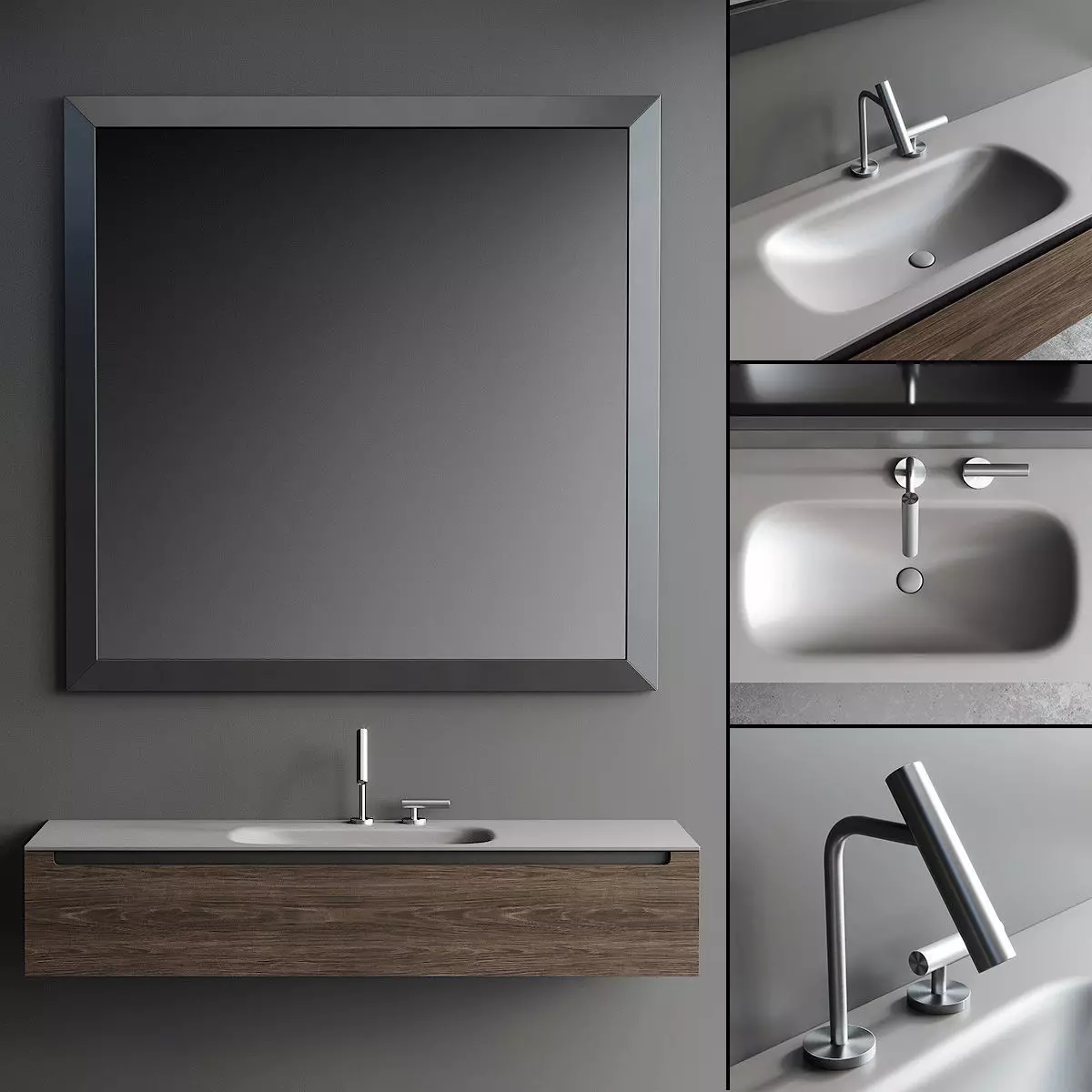 Falper Edge Vanity Unit Set 1 3D model_0