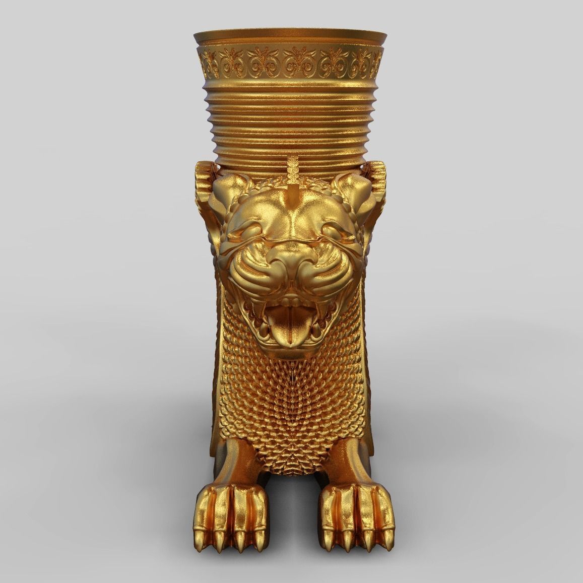 Achaemenid Persian Lion Rhyton 3D print model_9