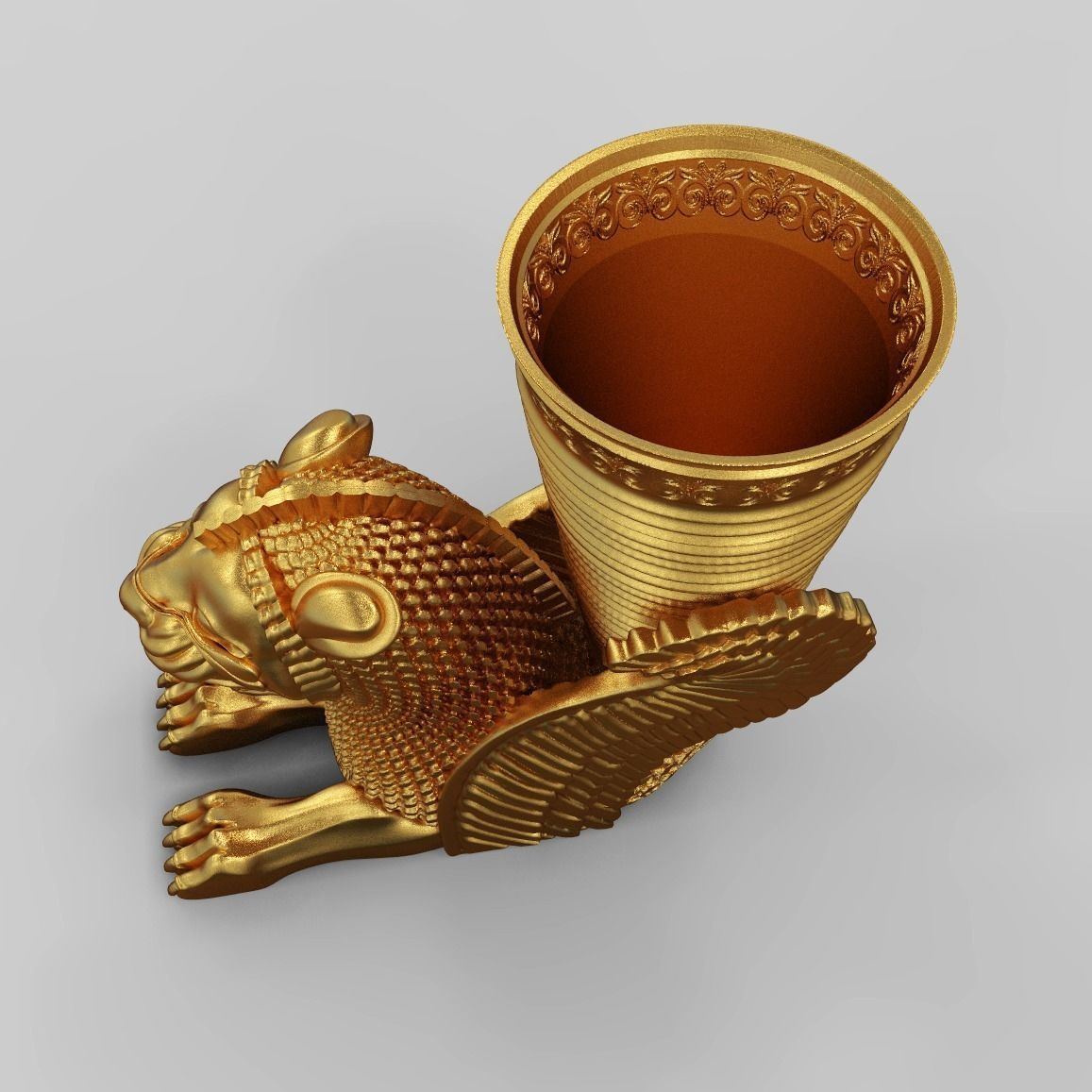 Achaemenid Persian Lion Rhyton 3D print model_13