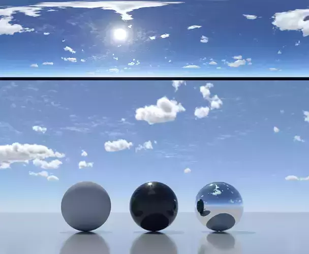 Skydome HDR - Sunny Noon Stratus Clouds Sky - 4