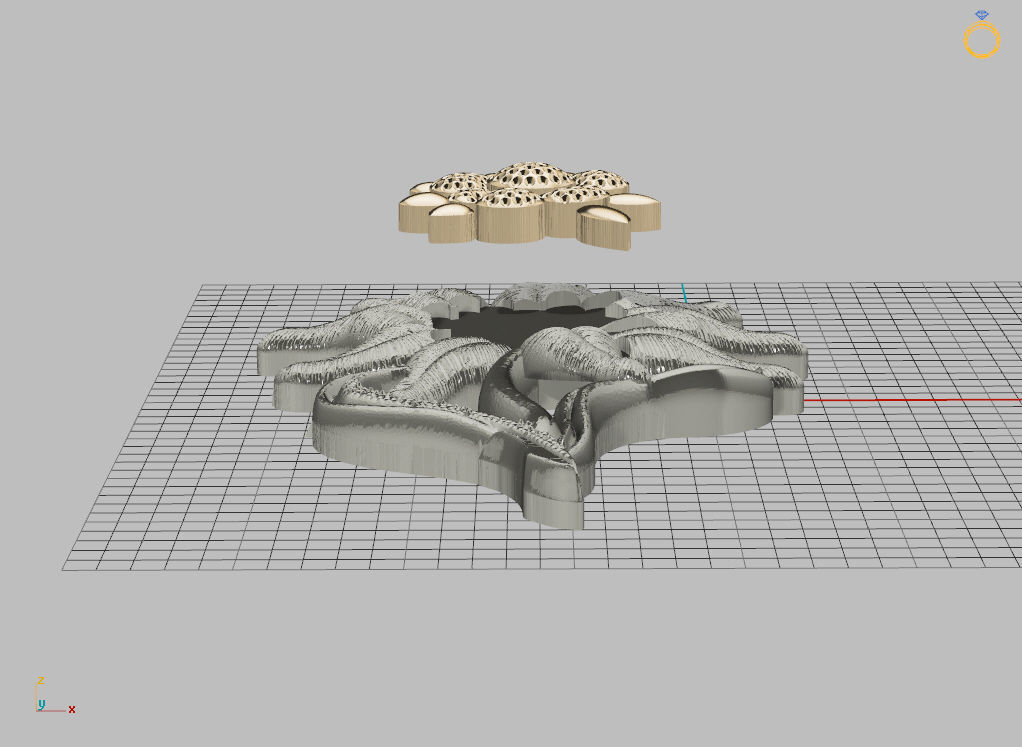 Pendant edelweiss  3D print model_13