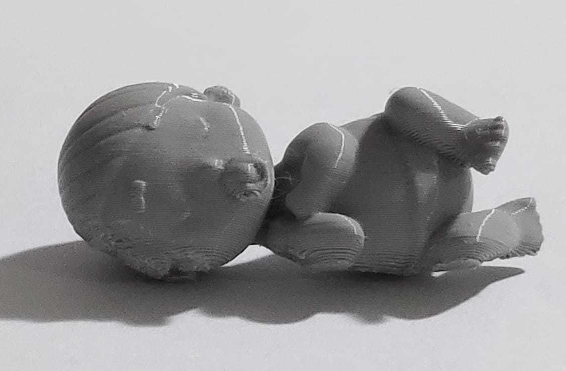 Cute Sleeping baby  3D print model_2