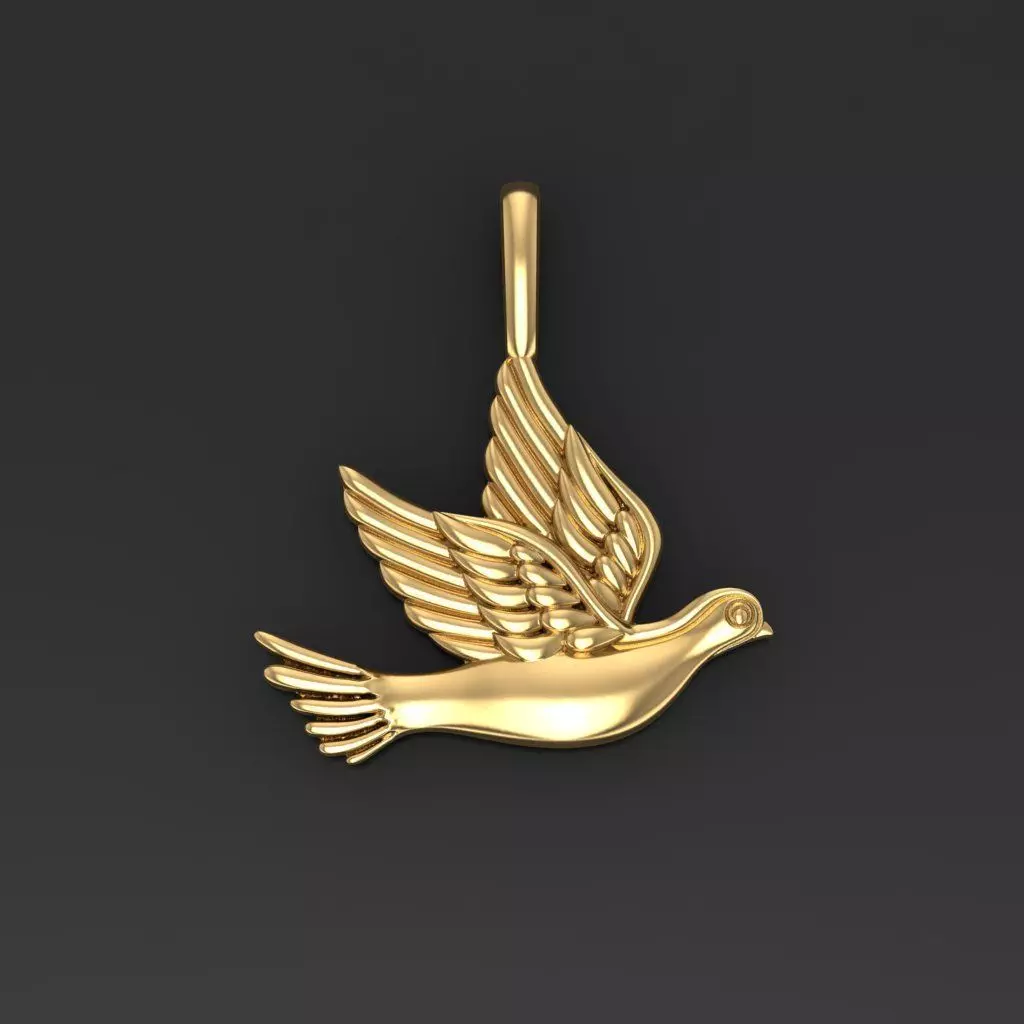 Dove pendant pigeon 3D print model