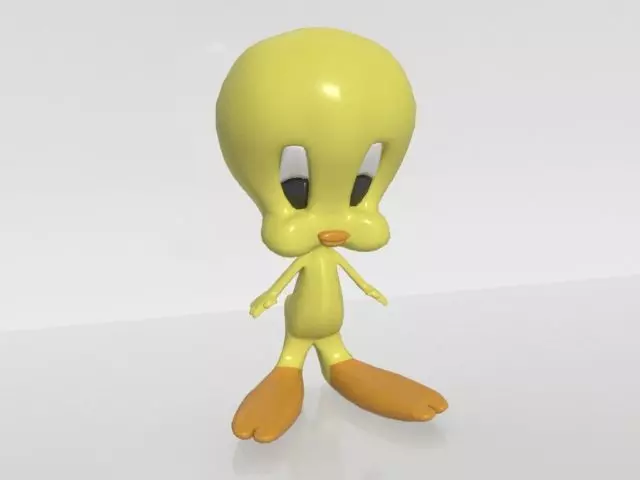 tweety looney tunes cartoon bird 3D print model_0