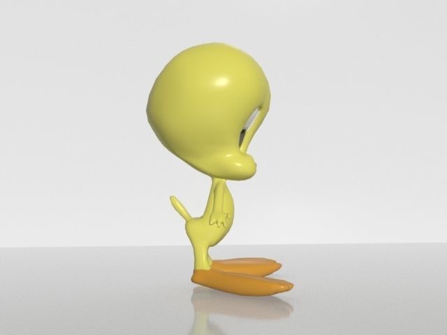 tweety looney tunes cartoon bird 3D print model_1