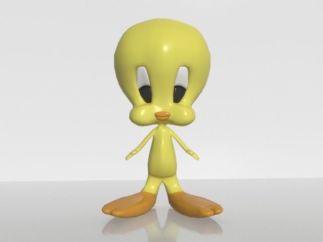 tweety looney tunes cartoon bird 3D print model_2