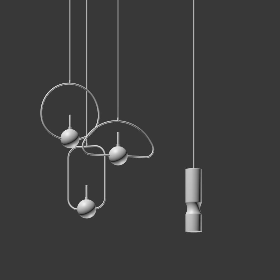 Pendant Light Collection 3D model_4