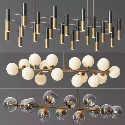 Linear Suspension Chandelier Collection