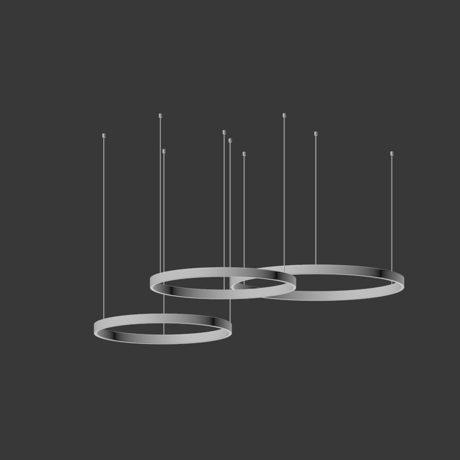 Lahti 100 Ring  chandelier 3D model_2