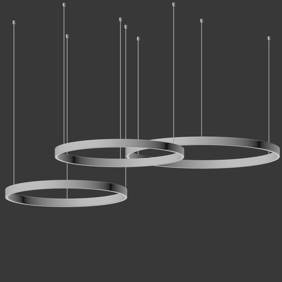 Lahti 100 Ring  chandelier 3D model_3