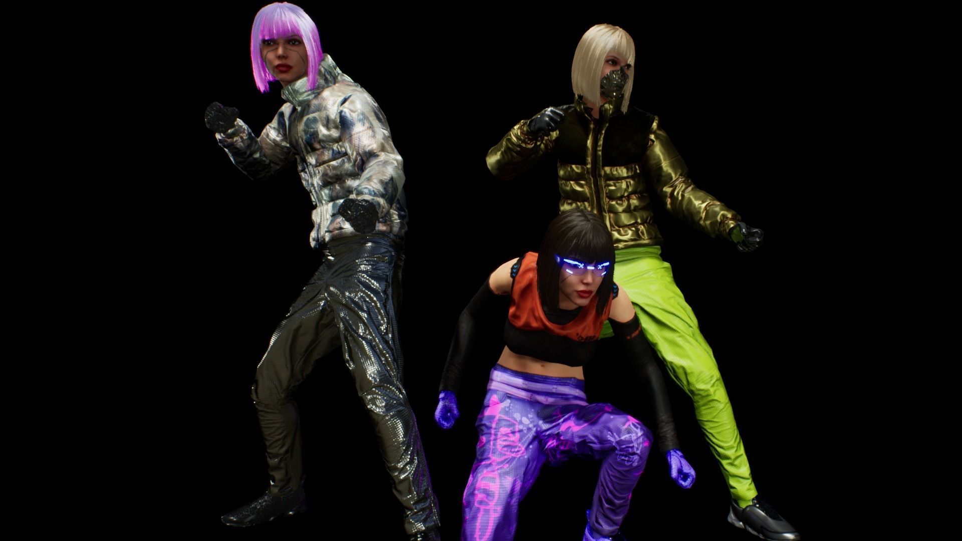 Cyberpunk RX1 Low-poly 3D model_8