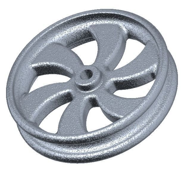 Classic Alloy Wheel Rim 3D print model_1