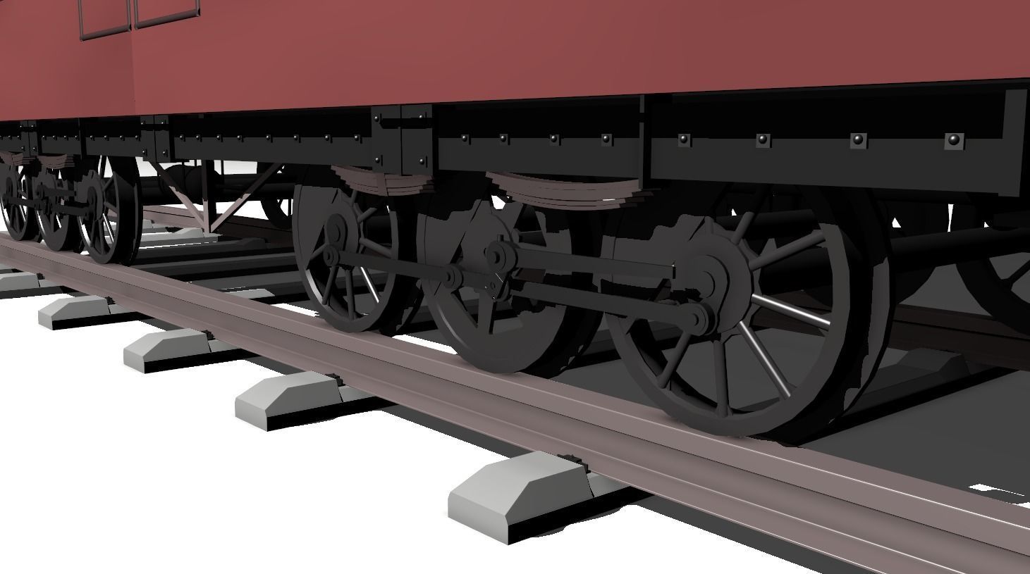 Train Coach Free low-poly 3D model_3