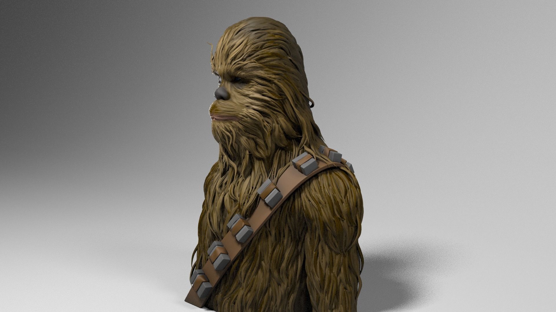 Peter Mayhew - Chewbacca - Star Wars 3D print model_7