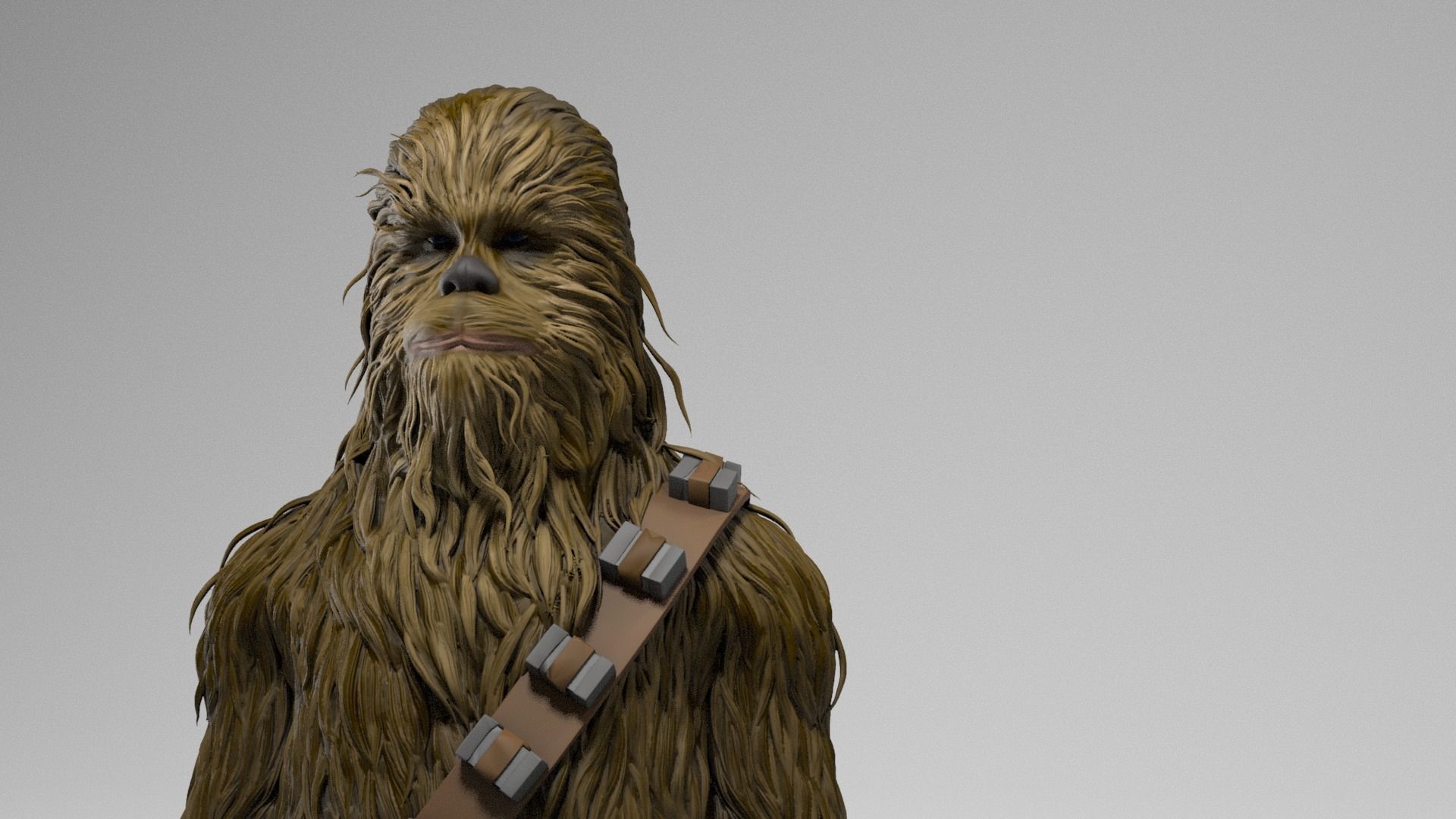 Peter Mayhew - Chewbacca - Star Wars 3D print model_1