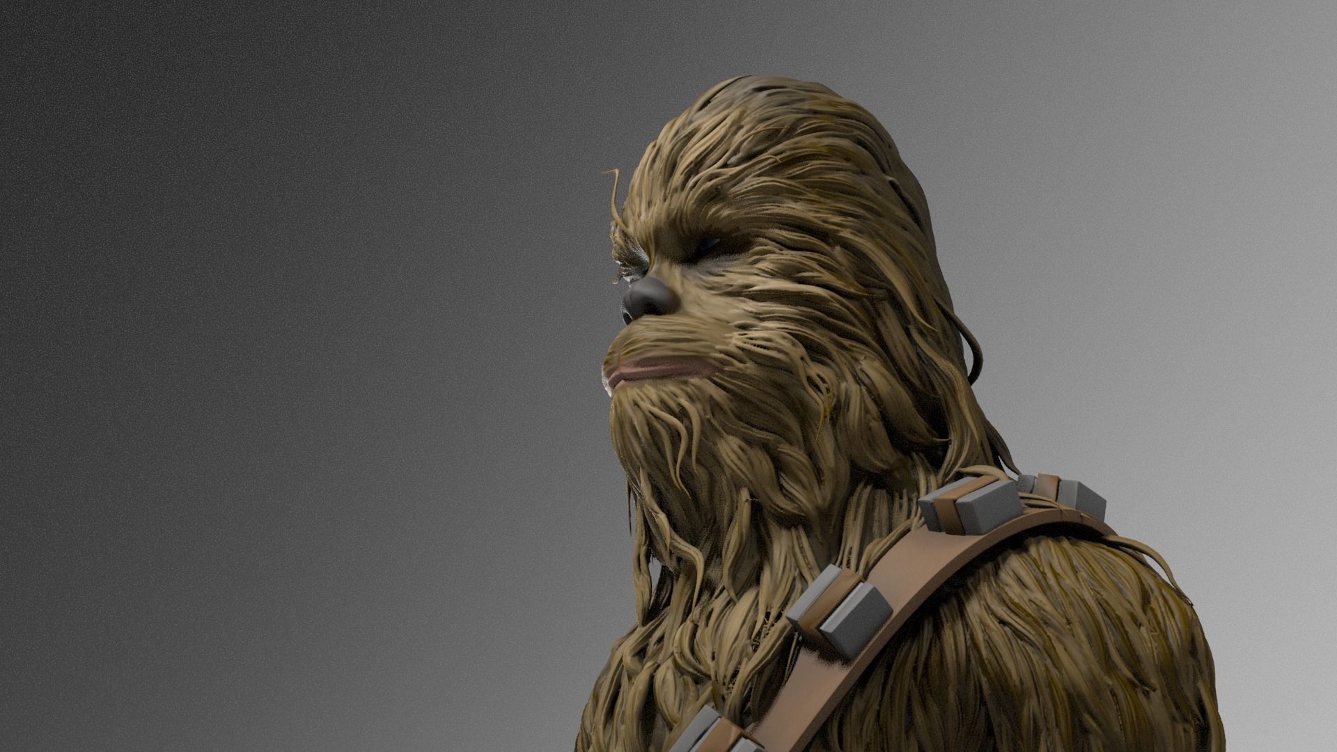 Peter Mayhew - Chewbacca - Star Wars 3D print model_17