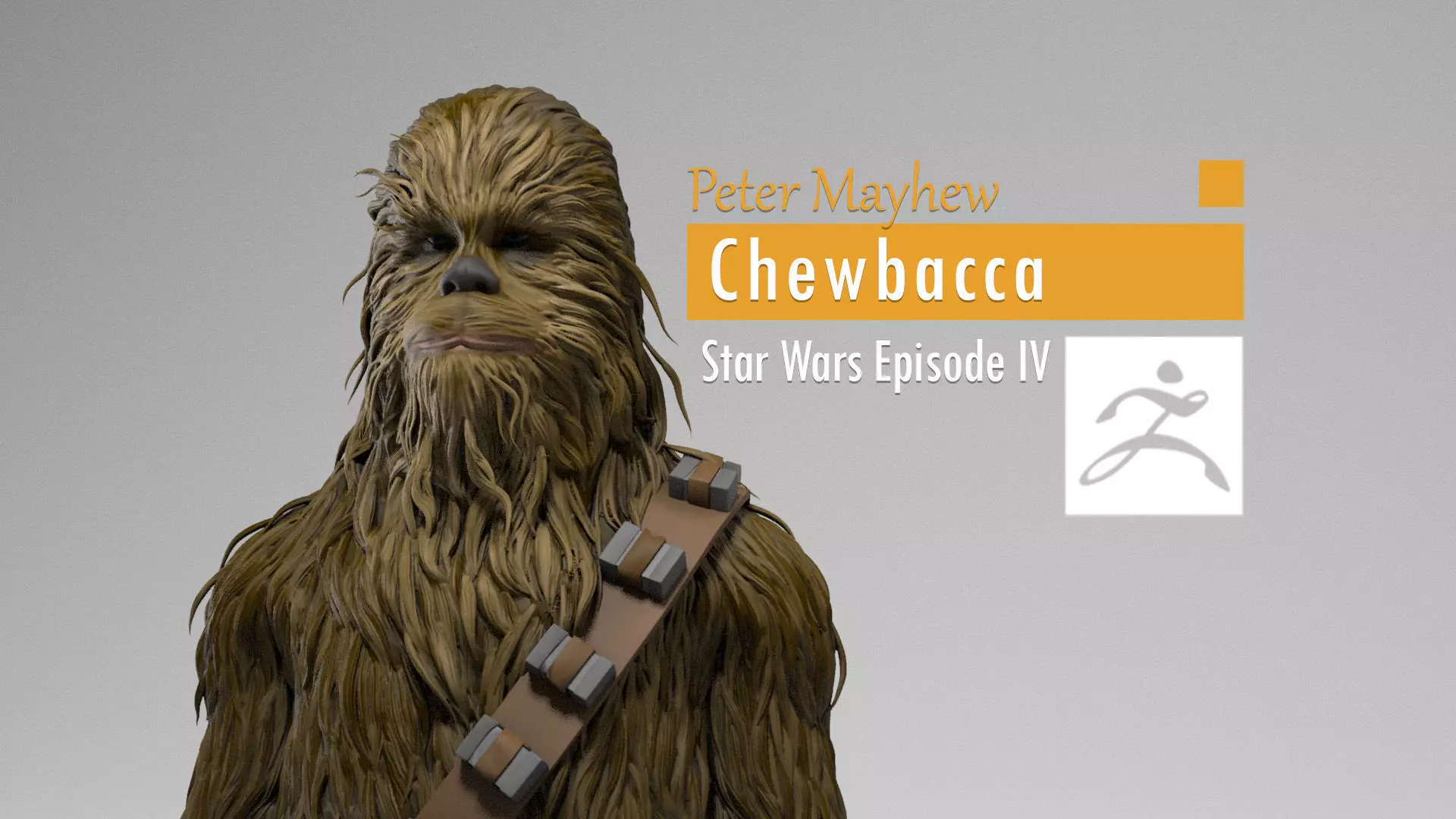 Peter Mayhew - Chewbacca - Star Wars 3D print model_0