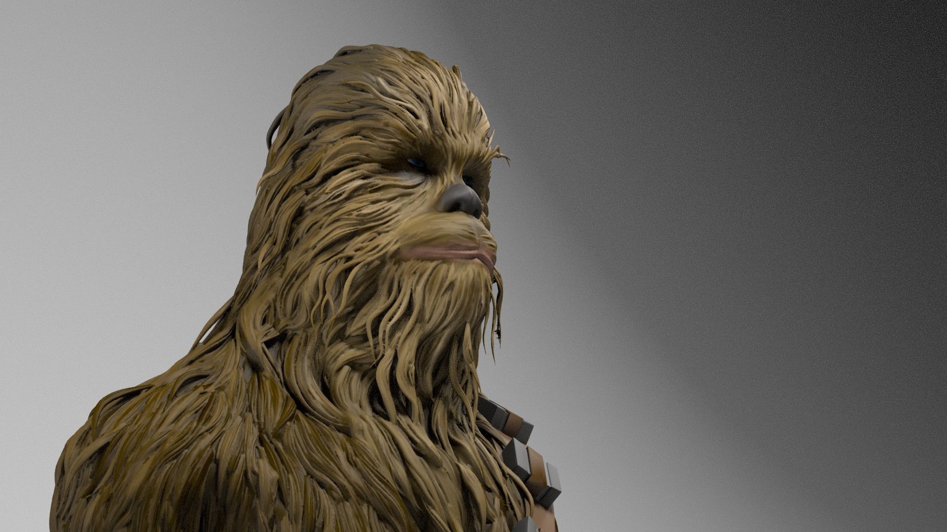 Peter Mayhew - Chewbacca - Star Wars 3D print model_14