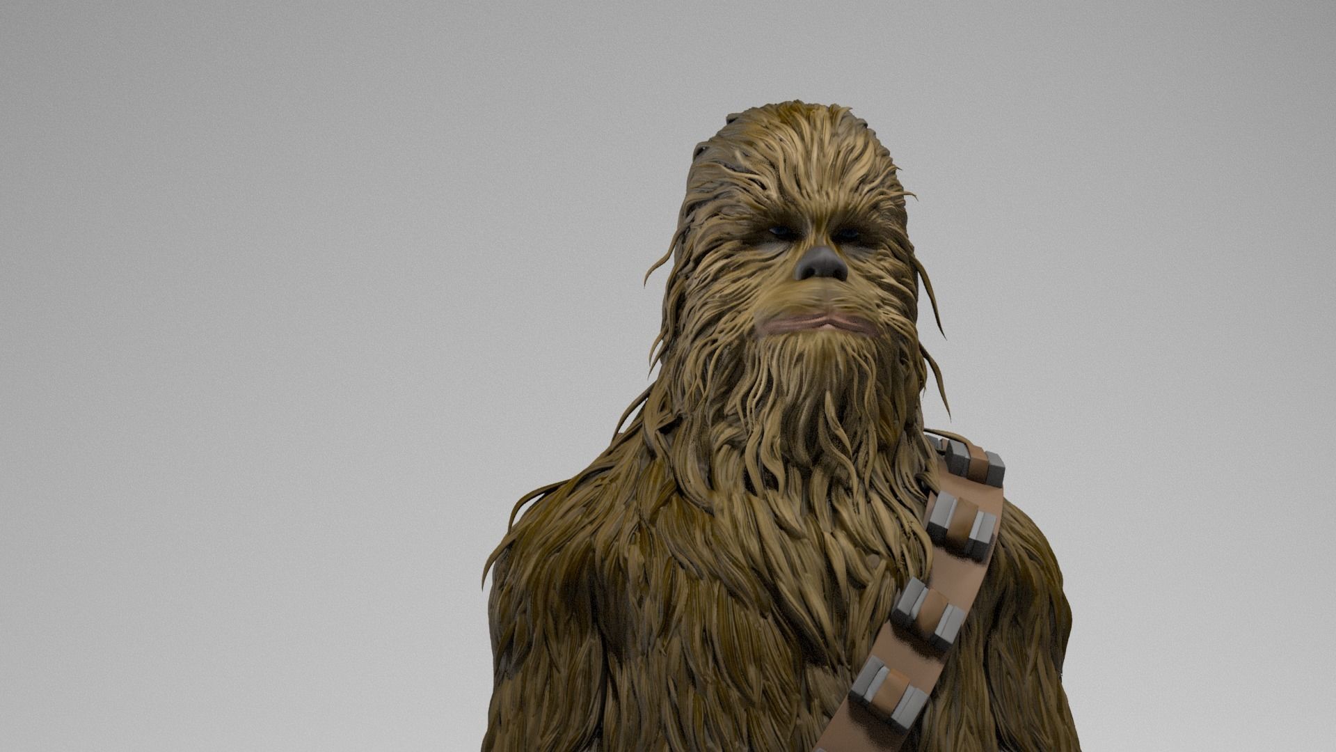 Peter Mayhew - Chewbacca - Star Wars 3D print model_2