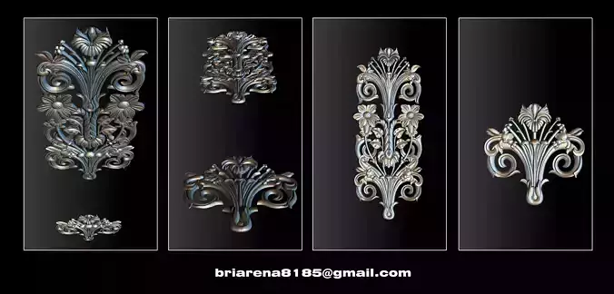 3D STL Models CNC Router - Carved decor 3D print model