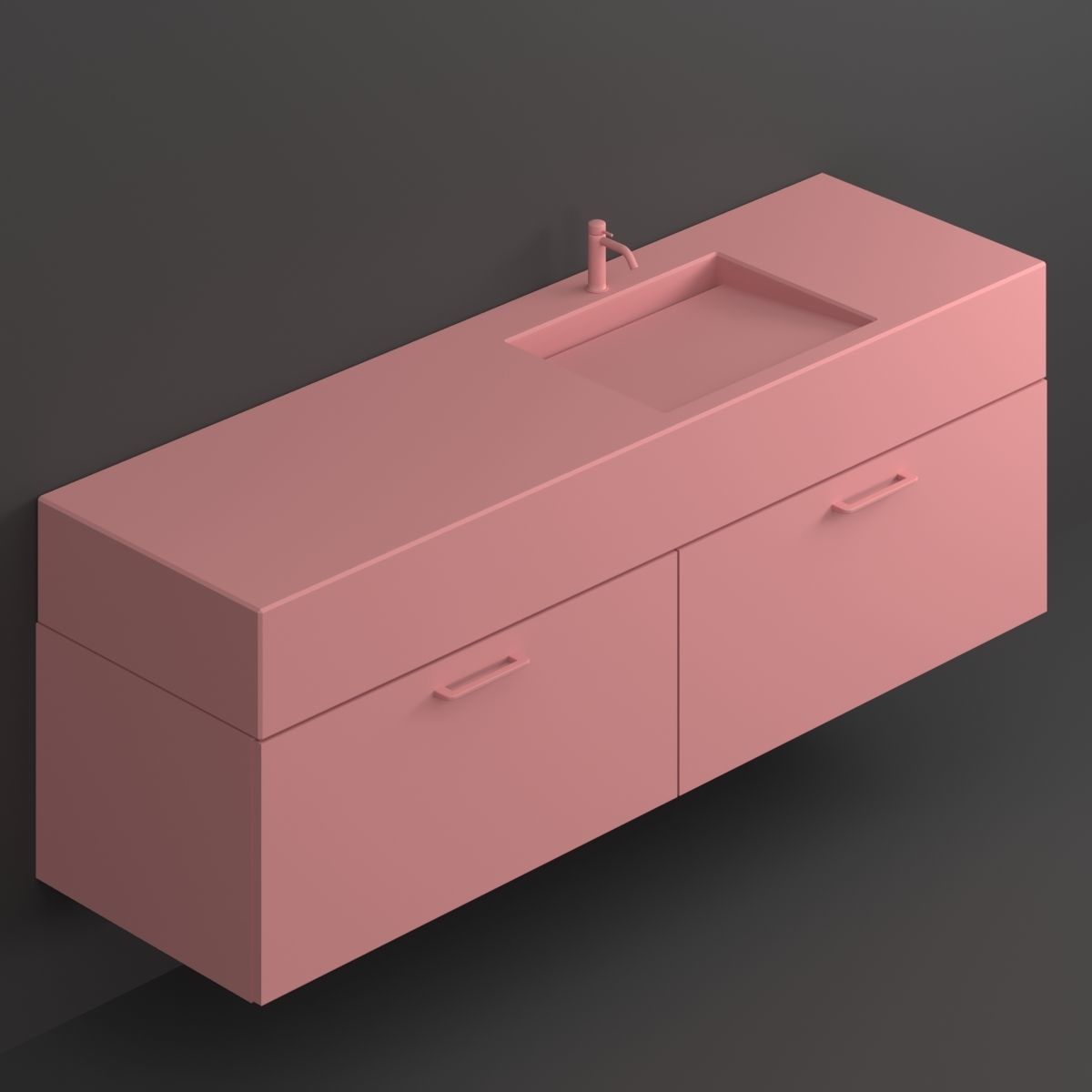 Marble sink Free 3D model_2
