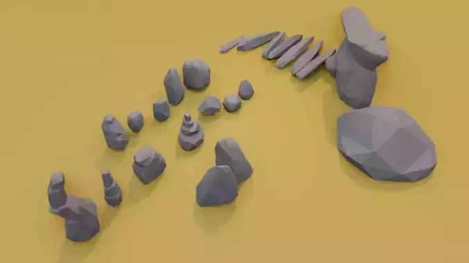lowpoly rocks pack