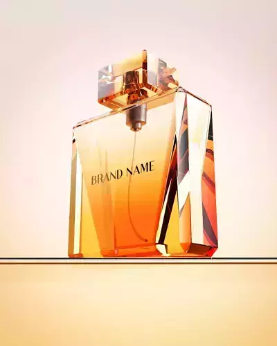 Parfume 3D modeling and lighting set