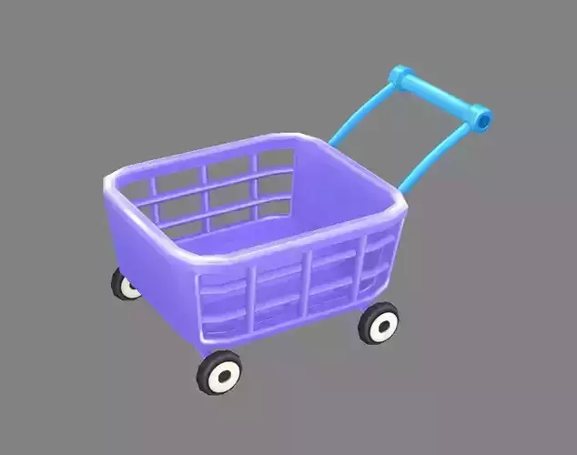 Cartoon Shopping basket - shopping cart