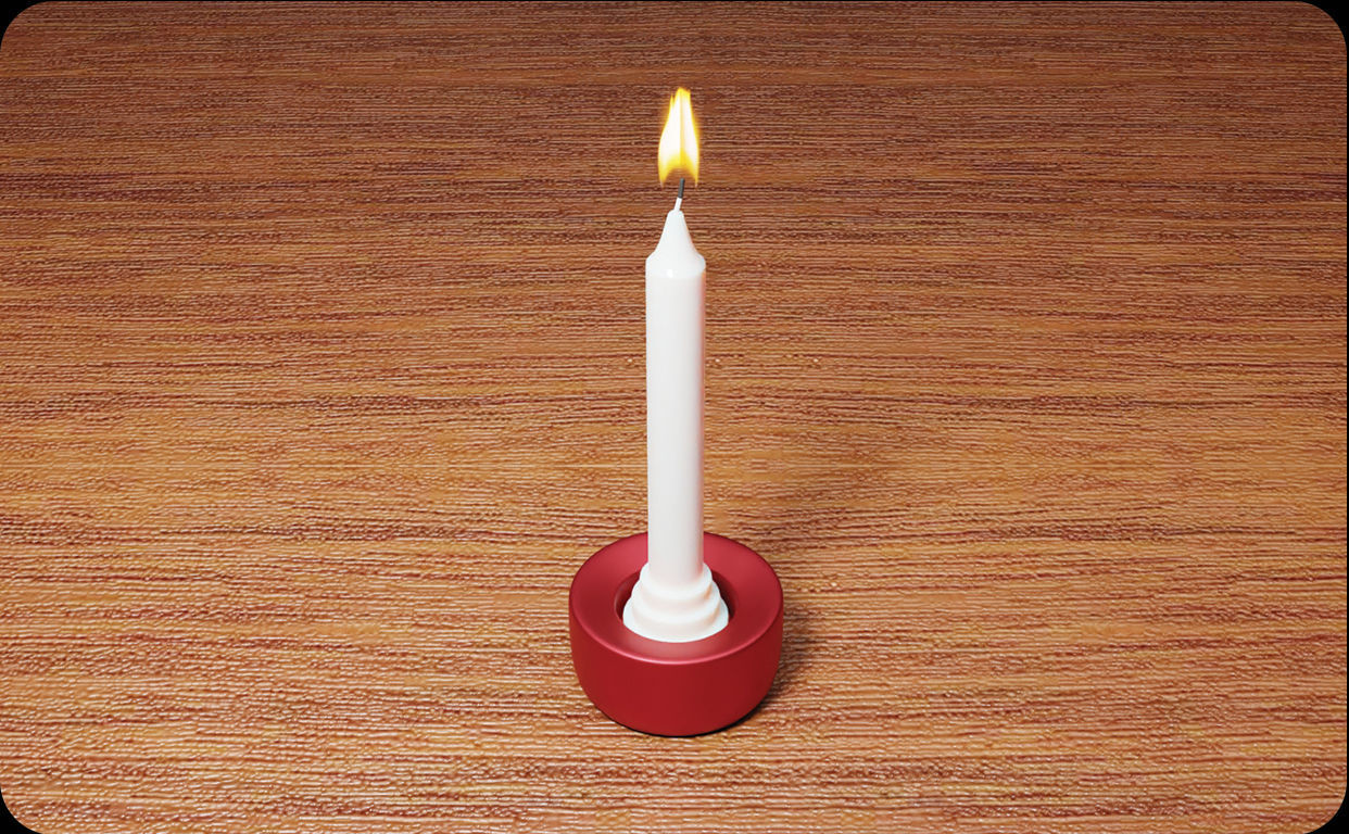 Candle Holder Design stl file for 3d printing 3D print model_13
