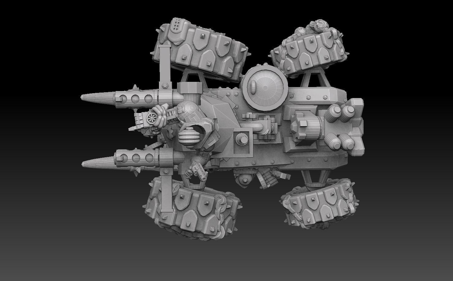 Orc Panzer Buggy 3D print model_5