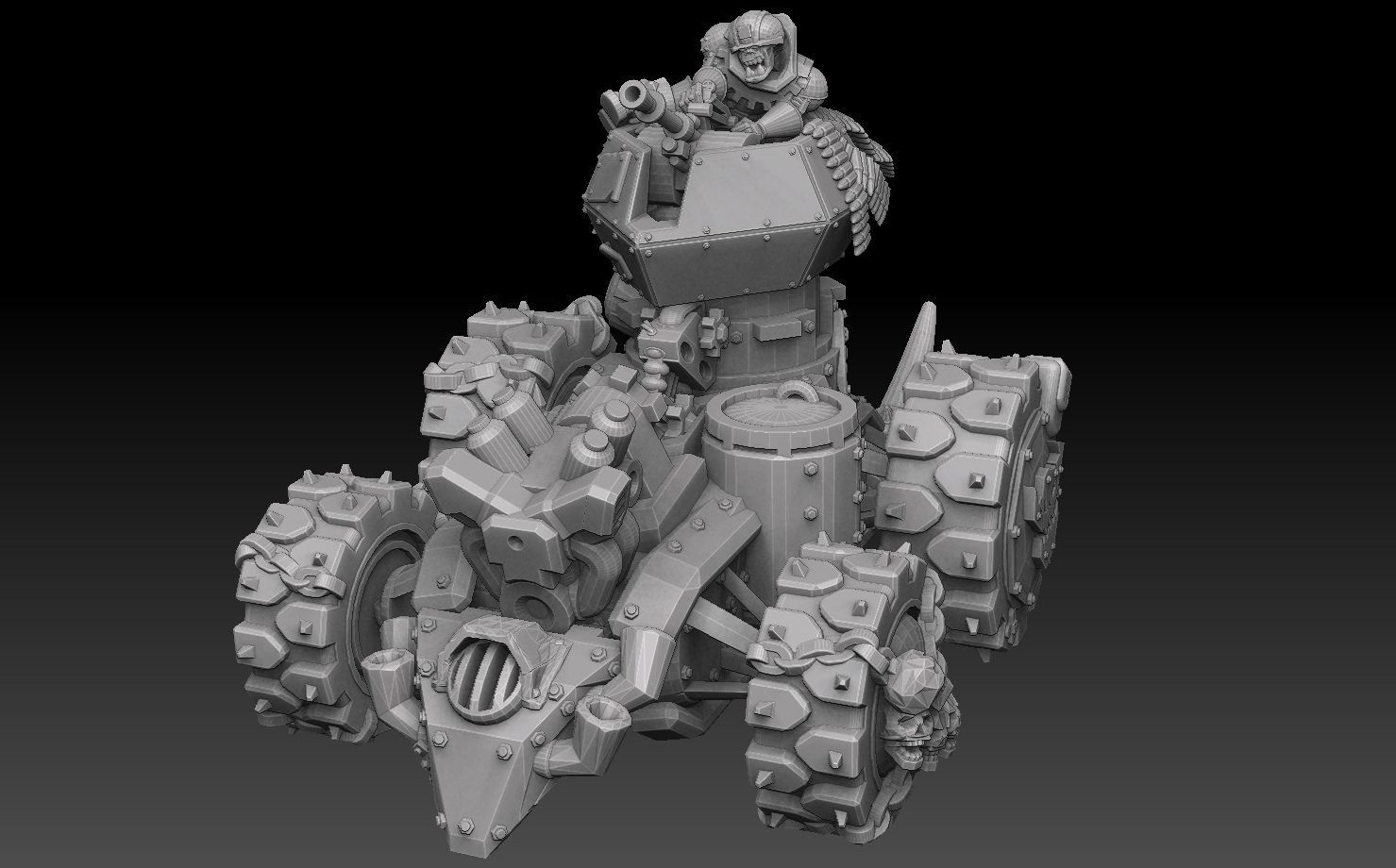 Orc Panzer Buggy 3D print model_9