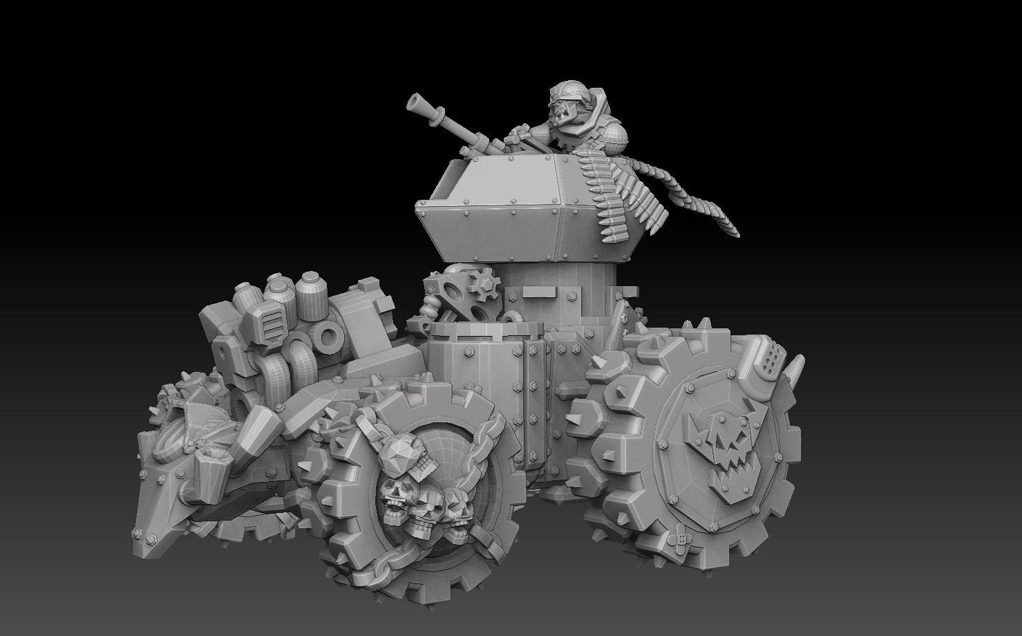 Orc Panzer Buggy 3D print model_1