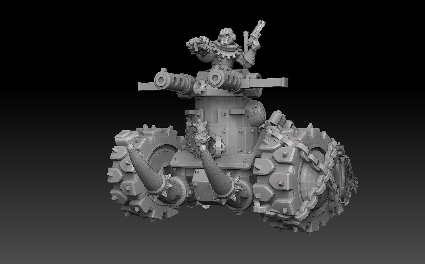 Orc Panzer Buggy 3D print model_7