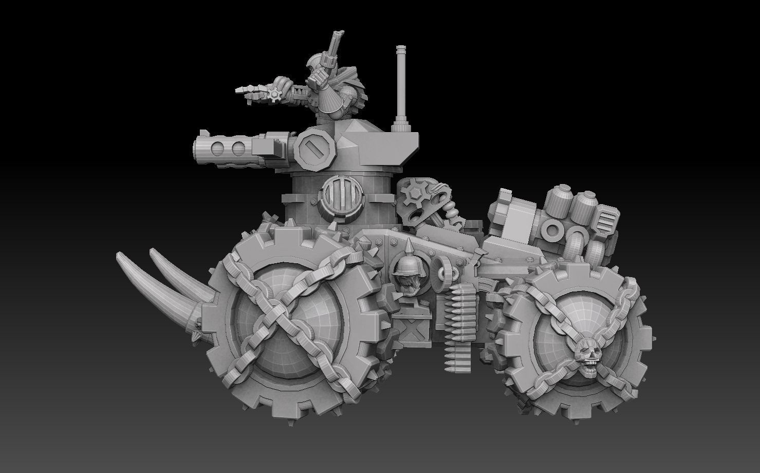 Orc Panzer Buggy 3D print model_3