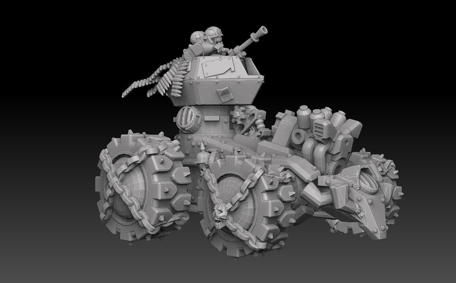 Orc Panzer Buggy 3D print model_10