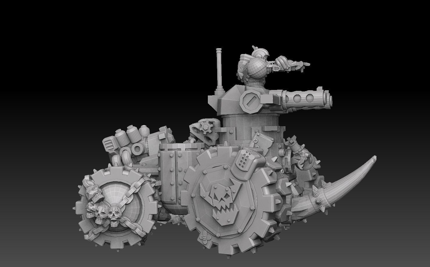 Orc Panzer Buggy 3D print model_4