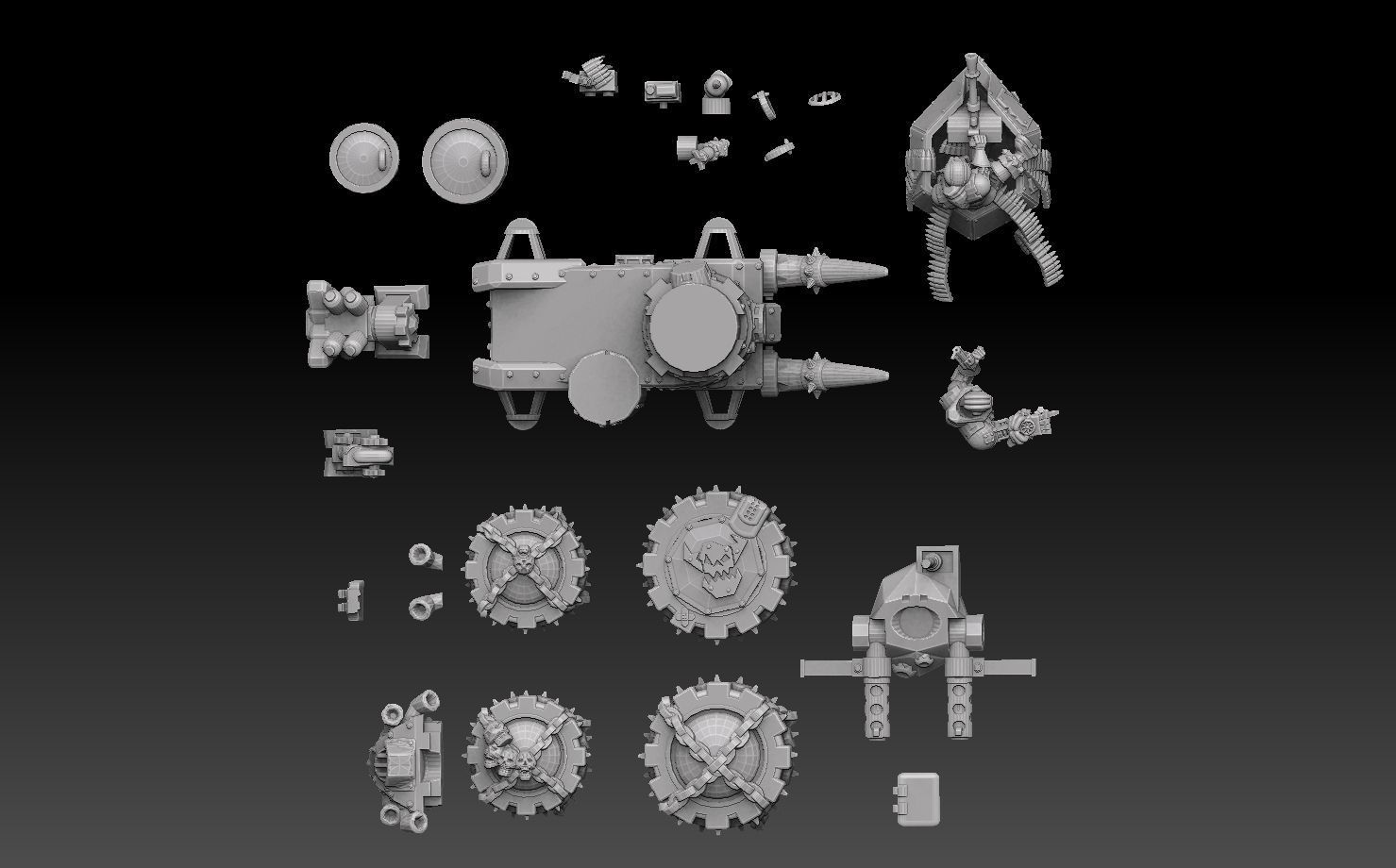 Orc Panzer Buggy 3D print model_12